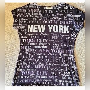 Sweet Gisele Womens Y2K Graphic 'New York' Top With Bling And  Rhinestones  Sz M